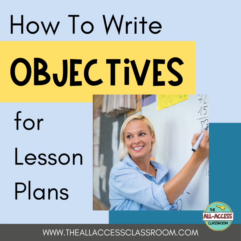 How To Write Objectives For Lesson Plans With Embedded Language Support 