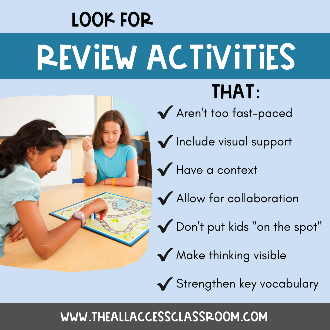 7 Ideas for Review Games and Activities that Engage English Learners